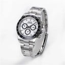 Ylelliset miesten automaattikronografikellot tachymetrillä Safiirilasi Vesitiivis 50 m Kuori 39 mm Ruostumaton teräs 316L Teräksinen 8