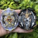 Yoyo taisteluihin sisarusten ja ystävien kanssa Metalliset ja muoviset osat Halkaisija 5 cm Reliefinen kerrosmuotoilu Kompakti lelu lapsille 36