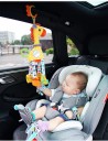 Zabawka pluszowa wisząca dla niemowląt 47 cm Żyrafa i Zebra z gwizdkiem, dzwoneczkiem i gryzakiem do wózka lub łóżeczka 11