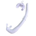 Zachte siliconen snorkel 37,5 cm voor volwassenen Draagbare opvouwbare snorkel voor duiken en snorkelen Ergonomisch mondstuk Lichtgewicht 3