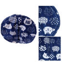 Záclona na kočičí toaletu s motivem koček a vzorů 25 cm kryt vstupu modrá pro automatickou kočičí toaletu domácí použití 2