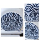 Záclona na kočičí toaletu s motivem vlnitých oblouků 25 cm kryt vstupu modrá pro automatickou kočičí toaletu domácí použití 2