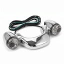 Zadní brzdová a směrová světla na motocykl, kouřová sklíčka, 12V, LED, chromová, pro Harley Davidson Street Glide Road Glide 2010–2022 1
