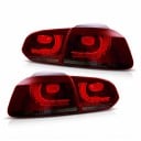 Zadní LED světla s dynamickým sekvenčním blinkrem, sada 4 ks, ABS a PMMA, plug and play, pro Volkswagen Golf 6 MK6 2008–2013 1