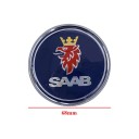 Zadný znak SAAB Emblém 68mm Kolo samolepka rôzne farby Logo na kufor Auto doplnok pre vozidlá SAAB 9-3 9-5 93 95 4