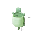 Zahnbürstenhalter, 19 cm, süßes Schildkröten-Design, Cartoon-Badezimmer-Aufbewahrungs-Organizer, Ständer für Zahnbürsten und Kleinteile für Kinder und Erwachsene 4