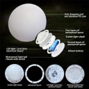 Zahradní LED svítící koule 25 cm s dálkovým ovládáním voděodolná USB dobíjecí venkovní dekorace pro bazén oslavu zahradu i terasu 3