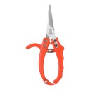 Zahradní nůžky s rovnými úzkými čepelemi 18,3 cm Čepele z oceli SK5 a protiskluzová rukojeť Oranžové Pro roubování a bonsaje 1