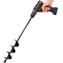 Zahradní spirálový vrták 4x45 cm Vysokouhlíková ocel Zemní vrták pro výsadbu květináčů Nástroj na volnou půdu Příslušenství k vrtačce 2
