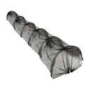 Zahradní tunelový skleník síťový s ochranou před mrazem ptáky i hmyzem rozměr 300 x 45 x 45 cm z mikrosíťoviny černý na zeleninu a květiny 1