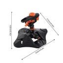 Zahradní zavlažovač 360° otočný s nastavitelným úhlem postřiku 25,2 × 21 × 16,5 cm pro zavlažování trávníku 2