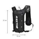 Zaino da corsa 5L ultraleggero unisex gilet idratante per maratona, corsa, escursionismo e ciclismo con elementi riflettenti e tasche per bottiglia 3