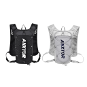Zaino da corsa 5L ultraleggero unisex gilet idratante per maratona, corsa, escursionismo e ciclismo con elementi riflettenti e tasche 4