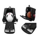 Zaino da moto impermeabile 23,8x44,9 cm Zaino sportivo riflettente per casco Notebook Viaggi Lavoro Ciclismo Guida in moto 2