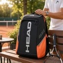 Zaino da tennis con scomparto per racchette e tasca per scarpe 48 x 30 x 20 cm Borsa sportiva per tennis e padel Uomo e donna Per allenamento 8