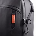 Zaino fotografico con ruote 2 in 1, espandibile 30 + 10 l, poliestere con rivestimento in PU, nero, per fotocamere, obiettivi e droni 5