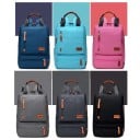 Zaino in tessuto Oxford Compartimento principale con doppia cerniera e diverse tasche anteriori con cerniera Maniglia superiore 7