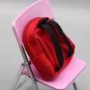 Zaino per bambole di moda Accessorio monocolore in tessuto con cerniera e tasca frontale Spallacci Per giocare e vestire le bambole 10