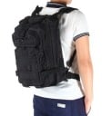 Zaino tattico 25 l con cinghie MOLLE Quattro scomparti con zip Schienale ventilato imbottito Cinghia toracica e cinghia lombare Oxford 43 x 26 x 23 6