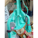 Zaino trasparente 40 cm con motivo Hatsune Miku Zaino scolastico in materiale PVC Zaino elegante con grande capacità per i fan 2