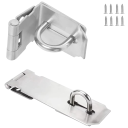 Zajišťovací petlice s okem 82 × 39 mm nerezová ocel ploché provedení montážní sada pro dveře vrata skříňky 1