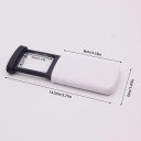 Zakloep met LED-lamp, 4x vergroting, intrekbare leesloep, sieraden, antiek, kunststof lens, compact formaat 7