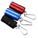 Zakportable asbak voor sigaretten 6,8×3,2 cm Aluminium draagbare asbak met deksel Sleutelhanger voor onderweg Buiten reisopslag asbak 3