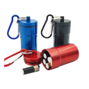 Zakportable asbak voor sigaretten 6,8×3,2 cm Aluminium draagbare asbak met deksel Sleutelhanger voor onderweg Buiten reisopslag asbak 5