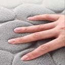 Zakulacenete Badezimmermatte 40 x 100 cm mit 3D-Motiv von Kieselsteinen, weiche saugfähige Matte mit rutschfester Unterlage für Dusche und Badewanne 2