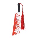 Záložka do knihy 15 cm hororový motiv sekáč s strapcami tematická záložka pre milovníkov hororov 1