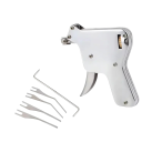 Zámečnická sada pro otevírání zámků pistolový nástroj 11,5 x 11,5 x 2 cm mechanický systém pro servis zámků a cylindrických vložek 7