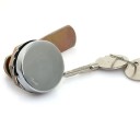 Zámek do dveří a skříňky bezpečnostní 22 × 16 mm hliníková slitina stříbrný cylindrický pro schránky zásuvky nábytek 4