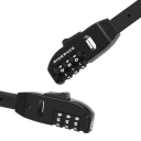 Zámek na kolo se stahovací páskou 3místný kód 56,5 cm kombinovaný kabelový zámek s mechanickým klíčem proti krádeži 3