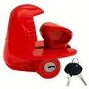 Zámek na tažné zařízení s cylindrickou vložkou 93 × 55,5 mm uzamykání na klíč pro zabezpečení přívěsu a tažné spojky 1