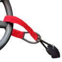 Zámek volantu do auta s lankem 66,5 cm mechanický bezpečnostní zámek na klíč pro zabezpečení volantu automobilu 2