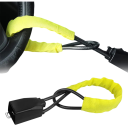 Zámek volantu do auta s lankem 66,5 cm mechanický bezpečnostní zámek na klíč pro zabezpečení volantu automobilu 3