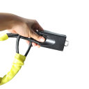 Zámek volantu do auta s lankem 66,5 cm mechanický bezpečnostní zámek na klíč pro zabezpečení volantu automobilu 6