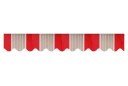 Zamienny Baner Markizy 146 x 19 cm Wodoodporna Tkanina Zasłona Przeciwsłoneczna do Sklepu Witryny Tarasu Pasiasty Fald 8
