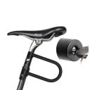 Zámok na bicykel U-lock 18 × 13 cm oceľový so zinkovou vložkou čierny 14 mm rám zabezpečenia bicykla motocykla dverí 3