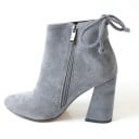 Zamszowe buty damskie na obcasie J3229 3