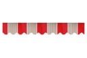 Zapasowy Banner do Sklepu Wodoodporna Tkanina Taśma Wzór Pasków 250 x 20 cm Osłona Przeciwsłoneczna Markiza Zewnętrzna Ochrona 8