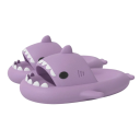 Zapatillas antideslizantes con forma de tiburón para niños y adultos Boca abierta con dientes Aletas salientes Zapatillas de casa unisex Regalo original 6
