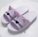 Zapatillas de casa para mujer con gato A1776 10