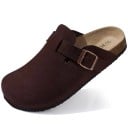 Zapatillas de corcho de ante con plantilla anatómica Soporte de arco Zapatillas de casa para hombre y mujer Zapatos suaves y ergonómicos 3
