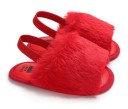 Zapatillas de estar por casa peludas para niñas con tira 9