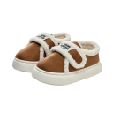 Zapatillas de invierno para mujer con forro de piel, cierre de velcro, suela sólida antideslizante, elegantes zapatillas de casa, zapatos 4