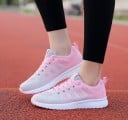 Zapatillas de running para mujer con parte superior de malla y suela de EVA Cierre con cordones y bucle en el talón Para correr y otras 3
