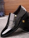 Zapatos bajos con cremallera para hombre J1508 8