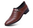 Zapatos bajos modernos de hombre con hebilla J2139 4