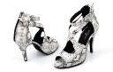 Zapatos de baile para mujer con estampado de serpiente 3